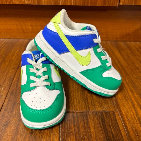 Nike Other - Nike Toodler Dunk Low Stadium Green Royal Size 8C Little Kids FV 4501-100